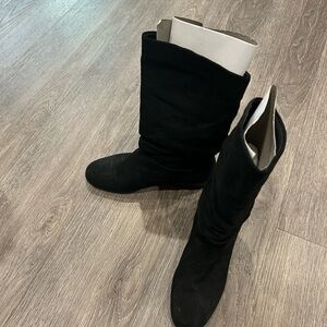 Harbor Bay Black Over the Knee Boots